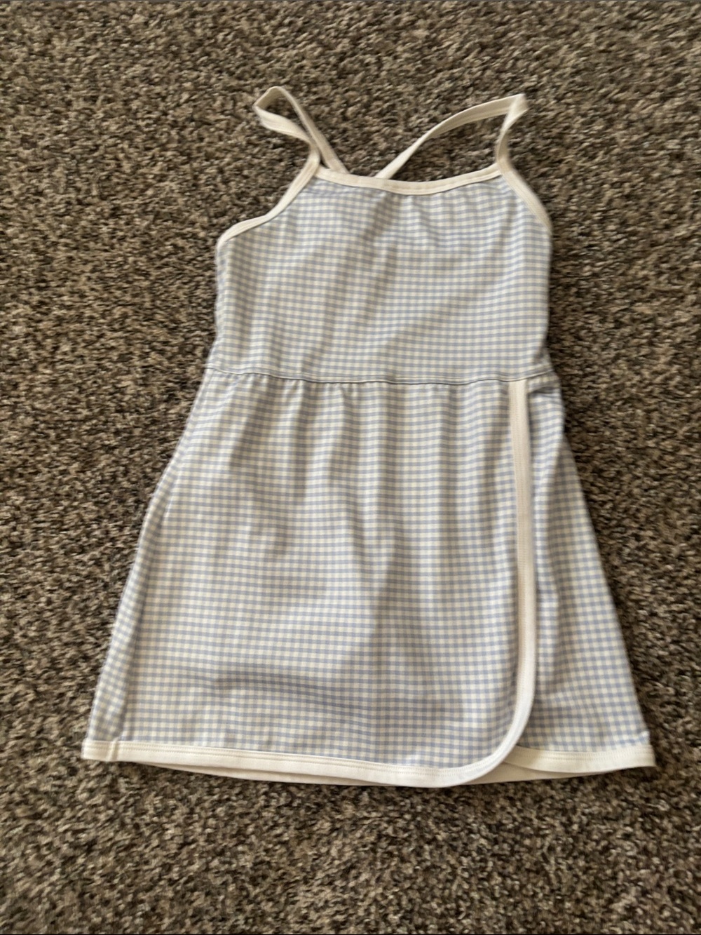 all in motion Blue and White Gingham Sundress